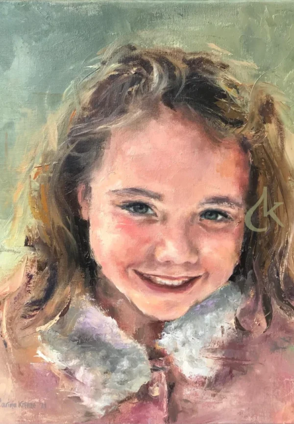 Portret Noemy | Olieverf op linnen, 50 x 60 cm