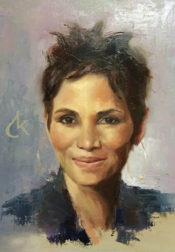 Een Schilderij van Halle Berry