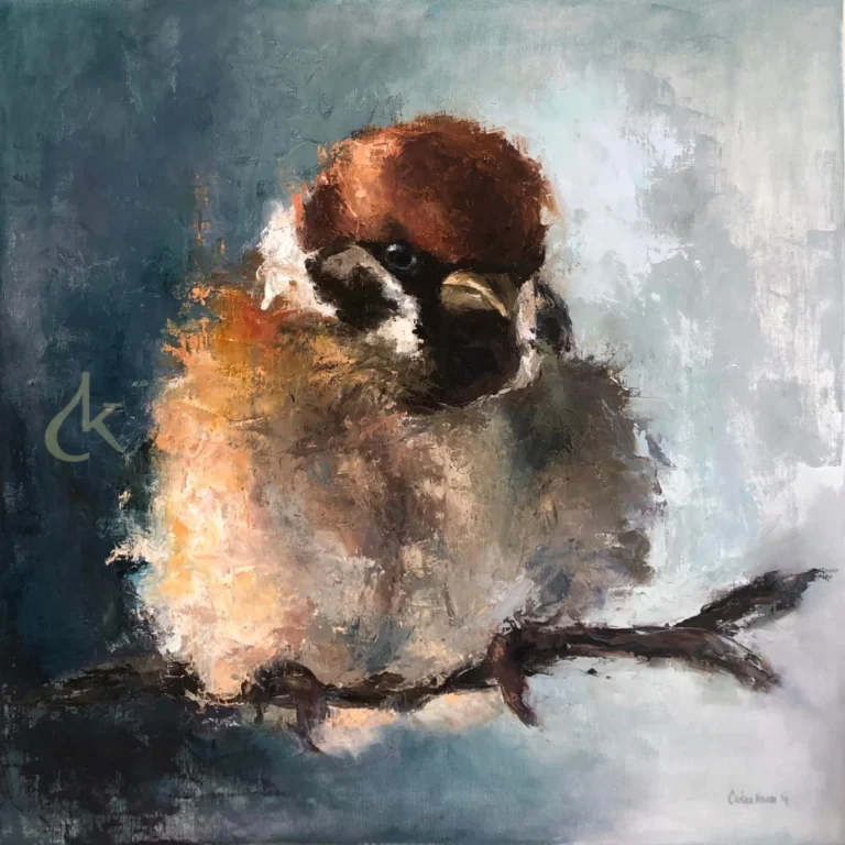 Een giclée van een mus