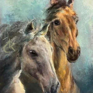 Schilderij Paarden Carina Kroeze